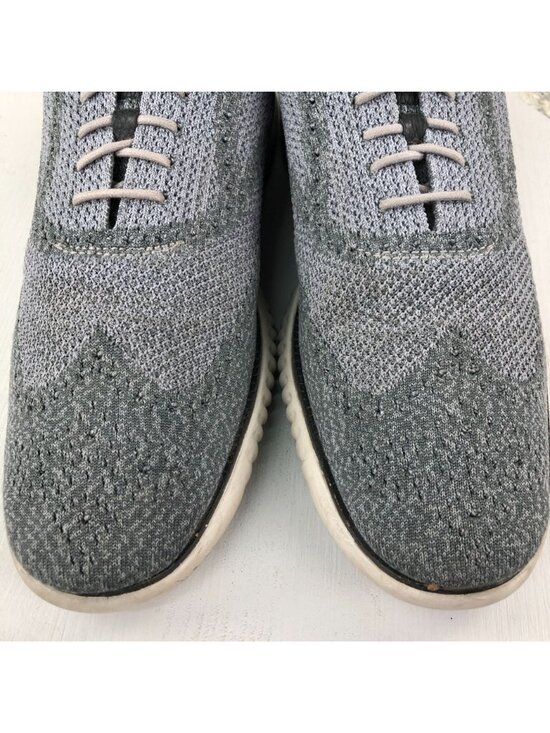 Cole Haan Men\'s Size 13M 2.ZeroGrand Magnet Ironstone Grey Knit Wingtip Oxfords main image 8